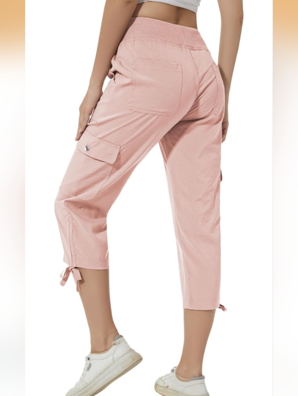 YuKaiChen Women's Capris Hiking Pants Pink XL - EUC